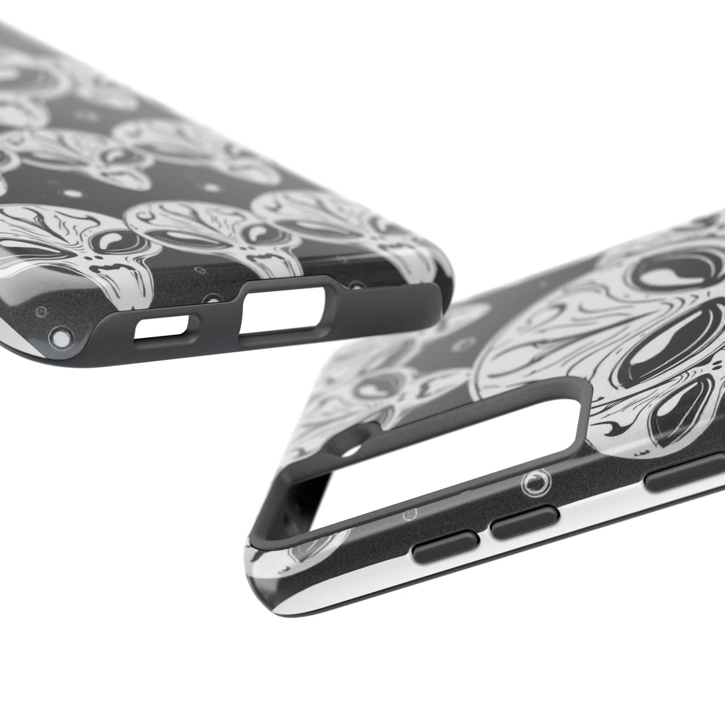 Alien Pattern Tough Phone Case - Durable Protection with Out-of-This-World Design
