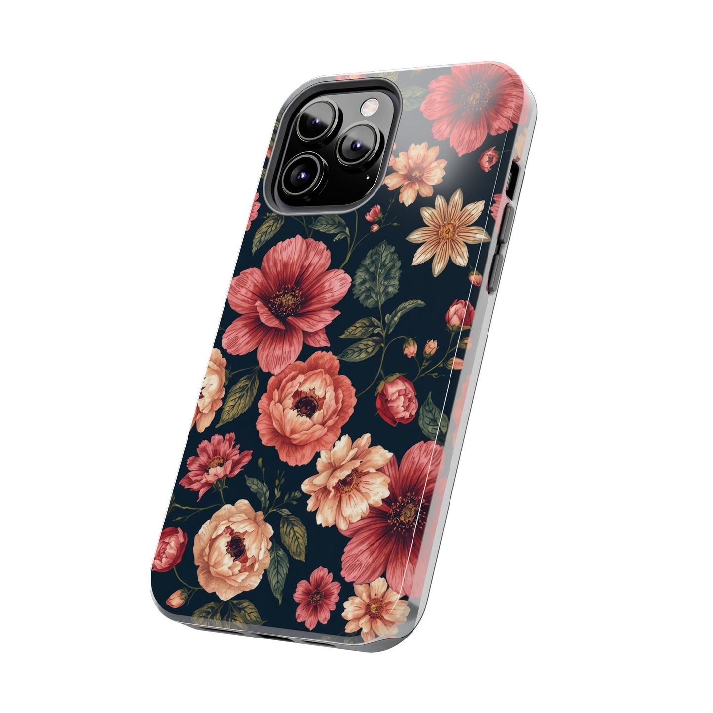 Spring Power! Floral Tough Phone Case - Durable Protection with Elegant Flower Design - for iPhone