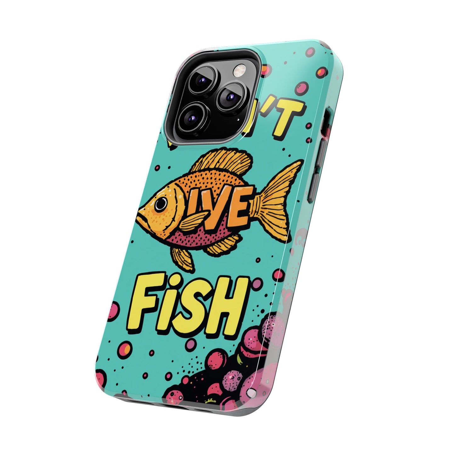 Catchy Fish-Themed Tough Phone Cases, Unique Gift for Fish Lovers, Durable Protection for Phones, Fun Aquatic Design, Ideal for Holidays