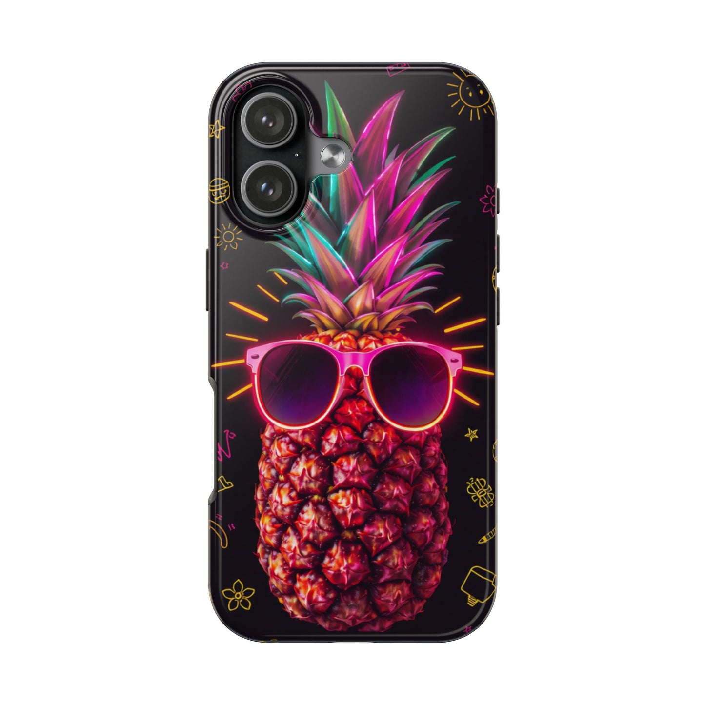 Tough Pineapple Phone Case - Cool, Vibrant Design Perfect for Summer Vibes