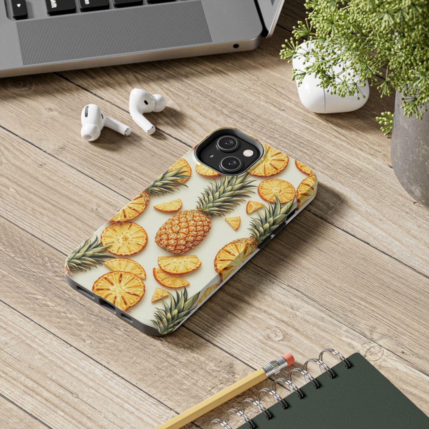 Tropical Pineapple Phone Case - Tough Phone Protector for Summer Vibes