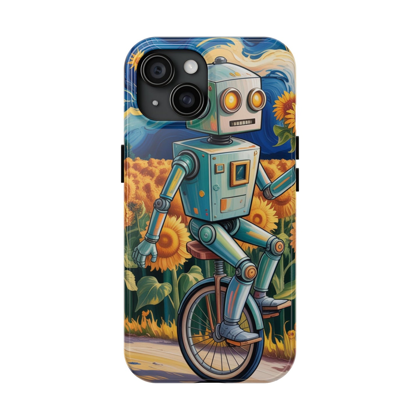 Robot Cycle Tough Phone Case - Durable & Unique Design