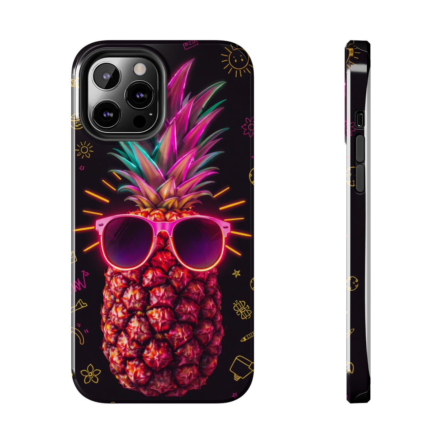 Tough Pineapple Phone Case - Cool, Vibrant Design Perfect for Summer Vibes