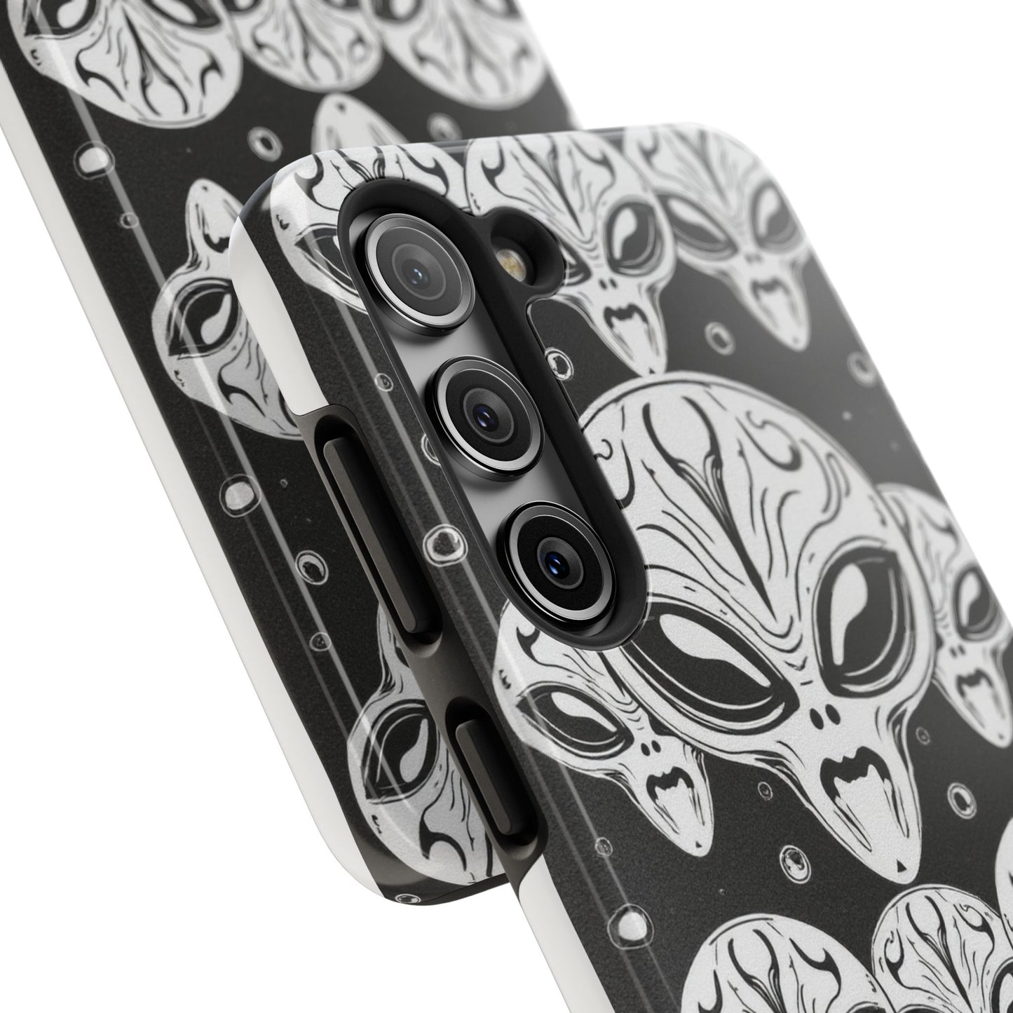 Alien Pattern Tough Phone Case - Durable Protection with Out-of-This-World Design