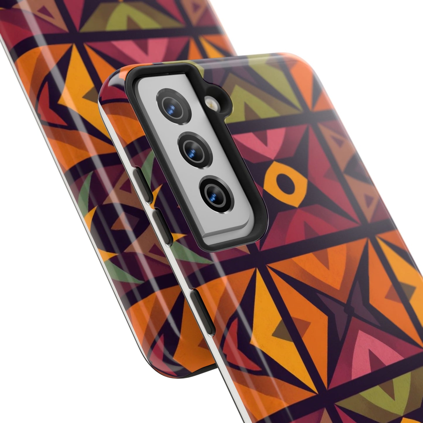 Vibrant Tribal Geometric Tough Phone Case - Colorful Protection for Your iPhone