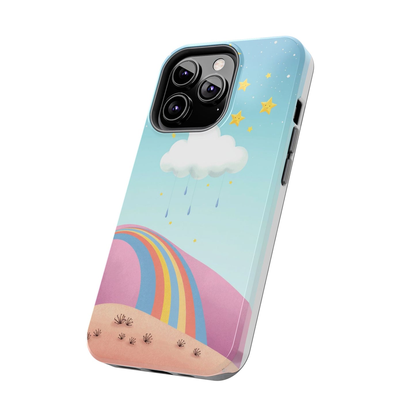 Colorful Rainbow Phone Case - Durable Tough Design for Adventurers