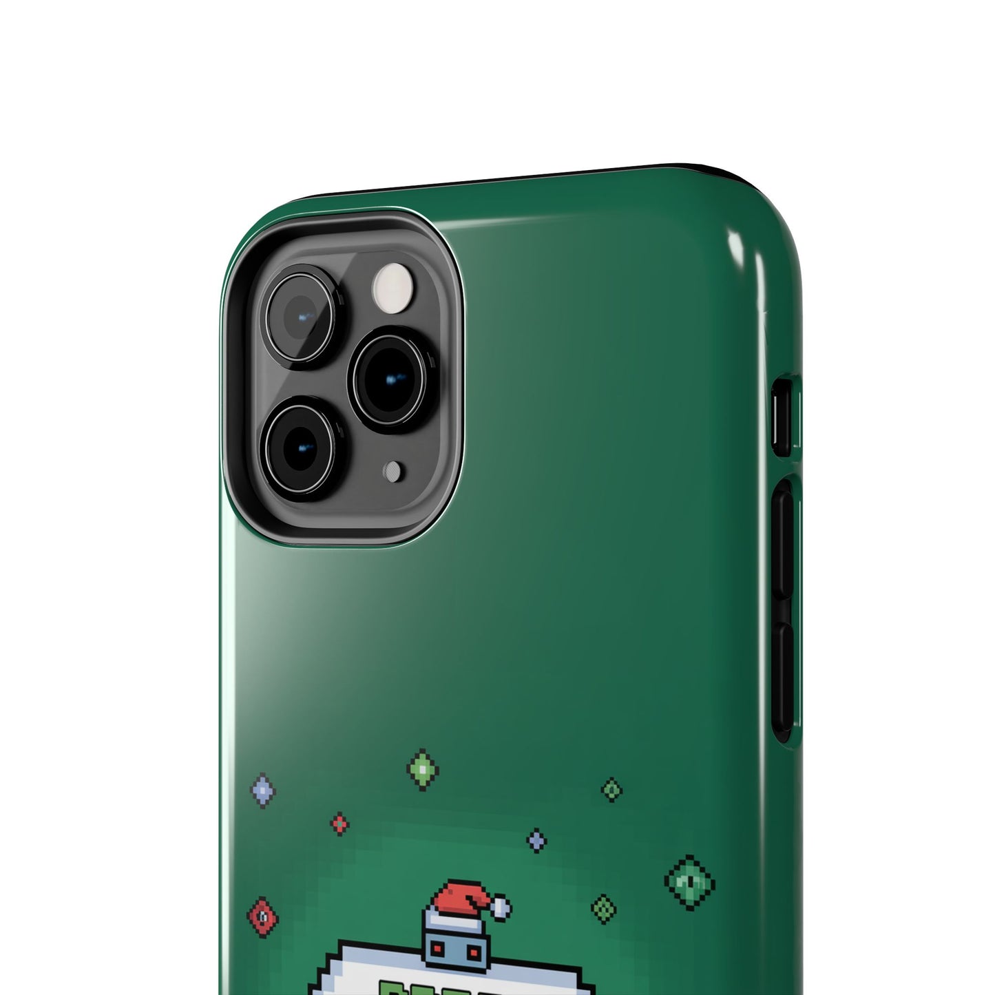 Christmas Pixel Gaming Phone Case - Press Start for Christmas Design