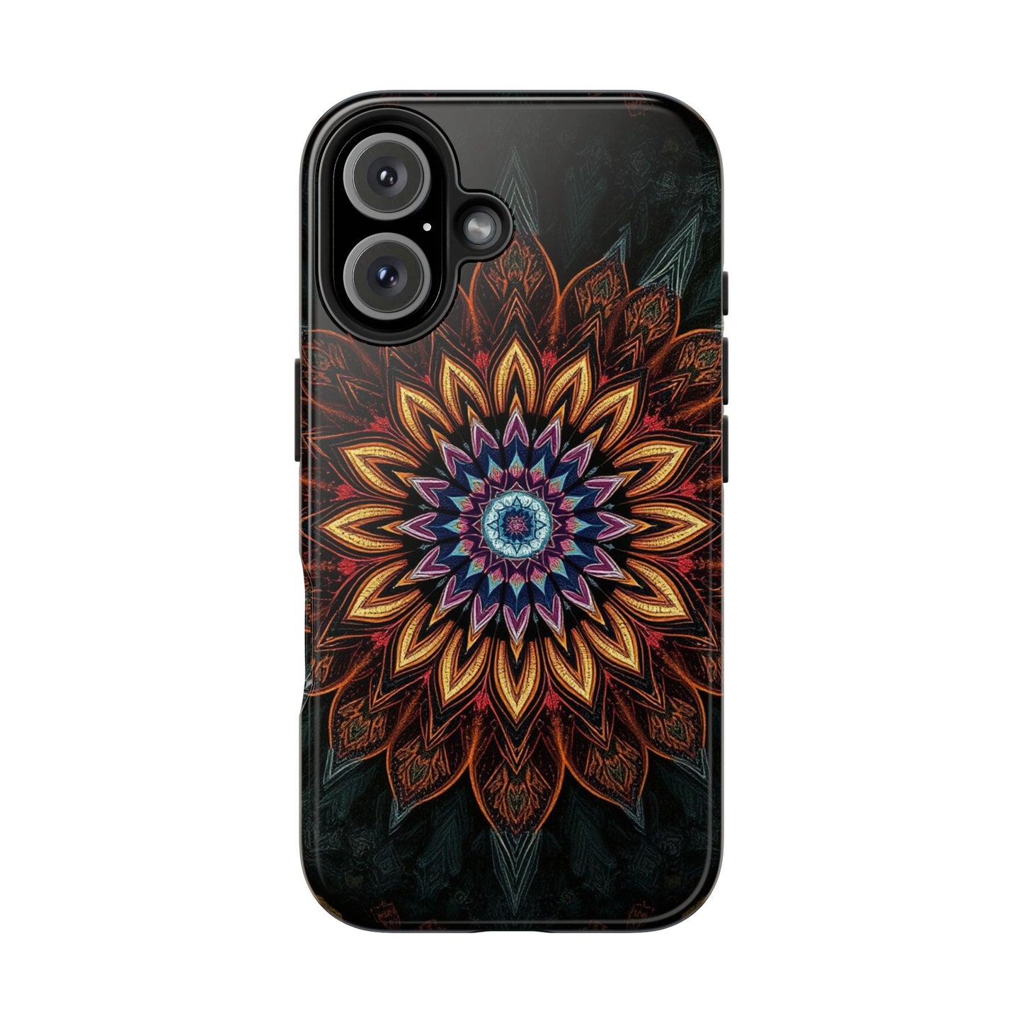 Mystic Mandala Tough Phone Case - Durable Protection with Artistic Design - for iPhone