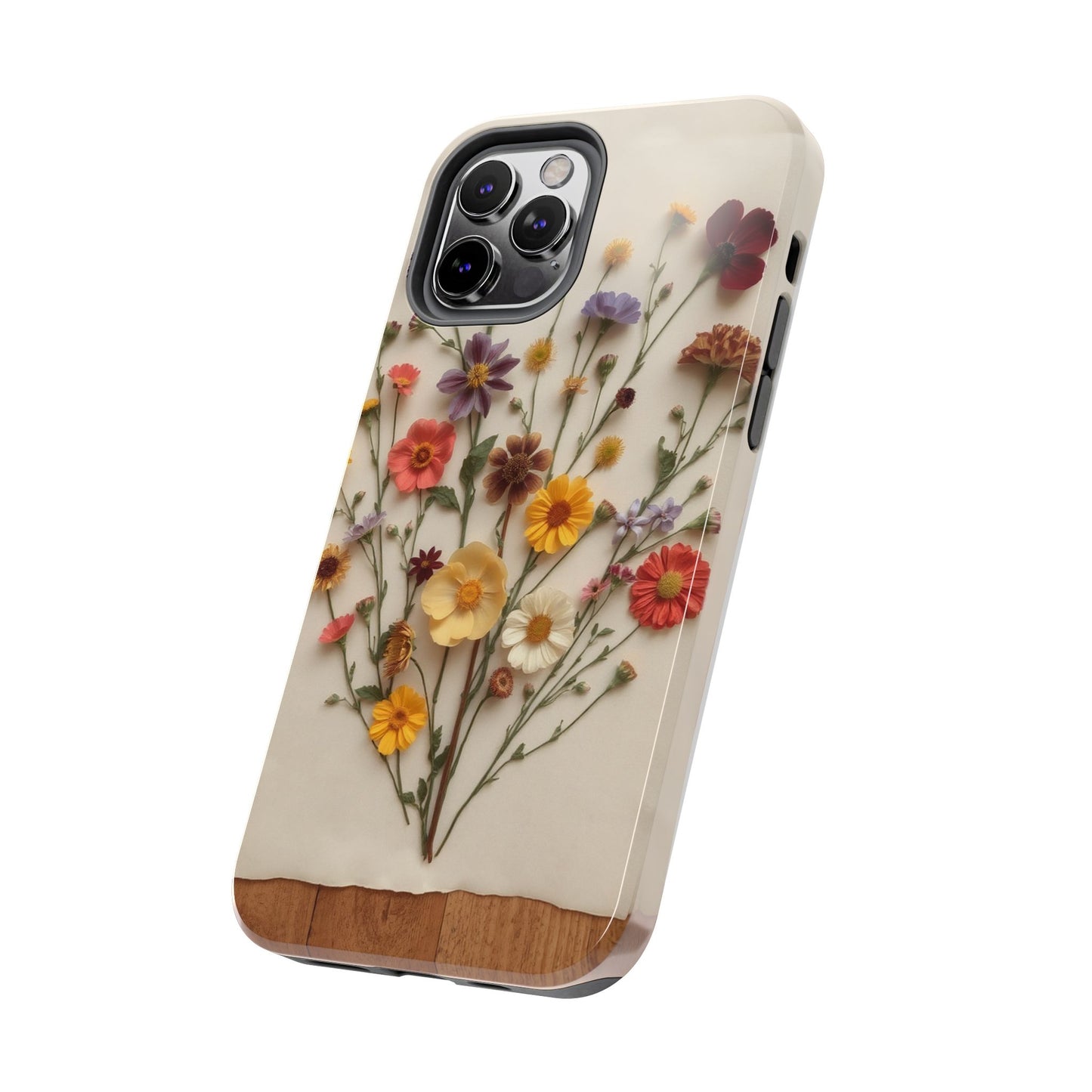 Floral Tough Phone Case - Durable Protection with Nature-Inspired Design