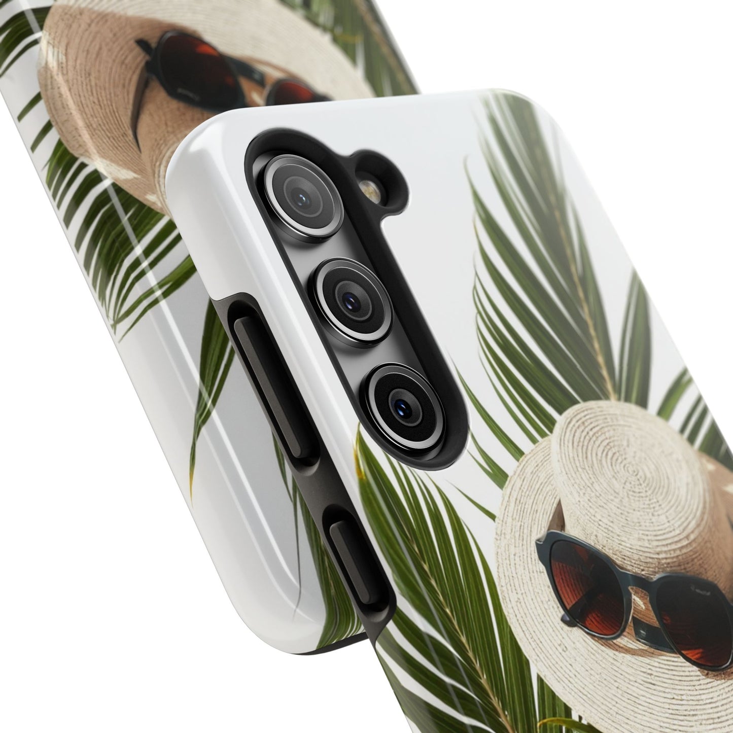 Tropical Phone Case - Summer Vibes with Hat & Sunglasses Design