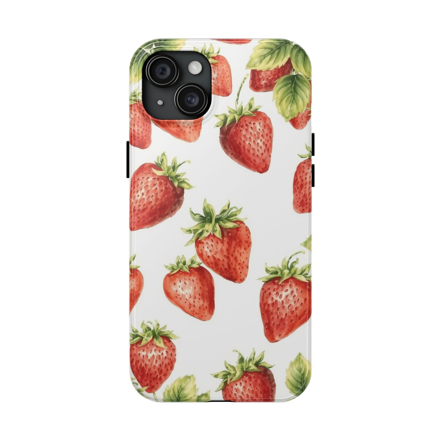 Strawberry Tough Phone Case - Durable Protection with a Fresh Design - for iPhone