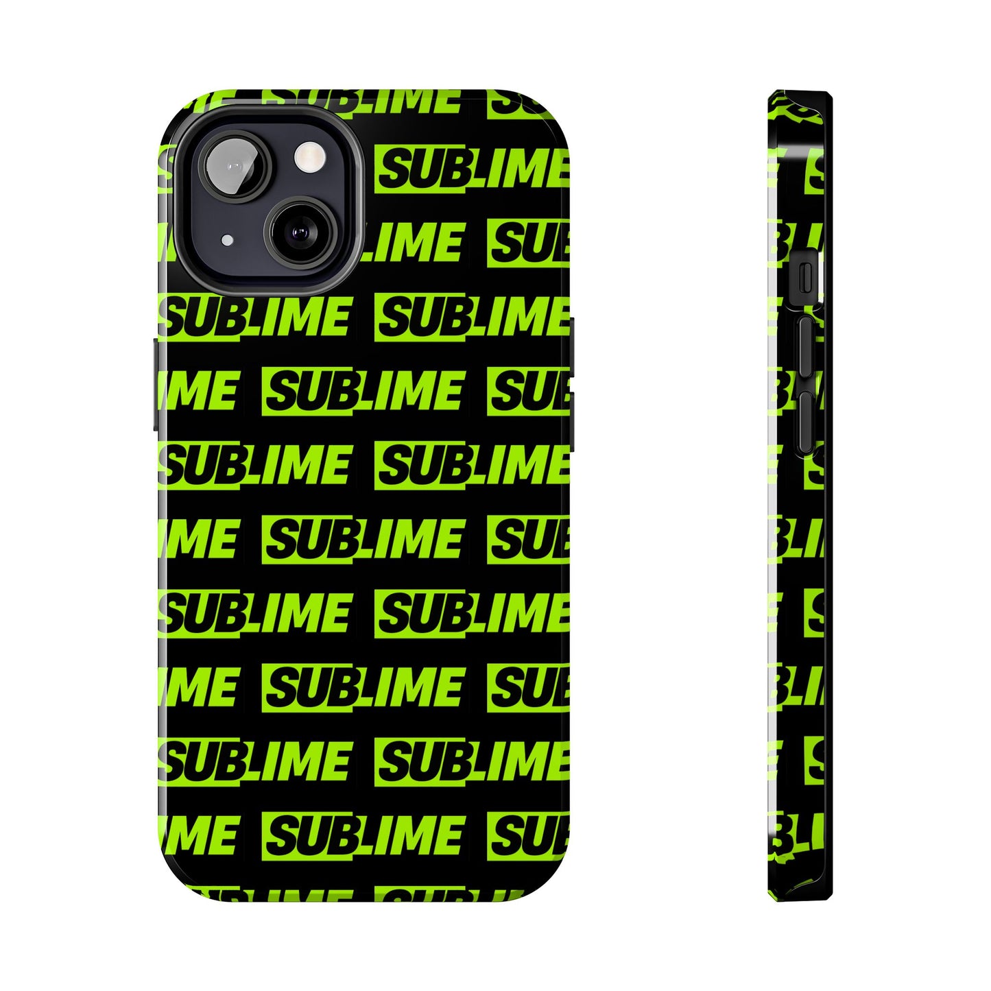 Sublime Text Pattern Tough Phone Case - Vibrant Protective Cover for iPhone