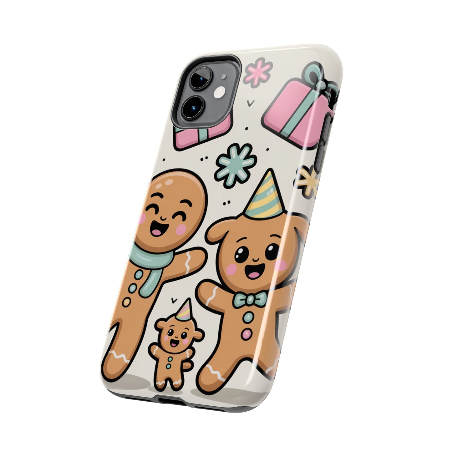 Gingerbread Family Dancing Holiday Phone Case