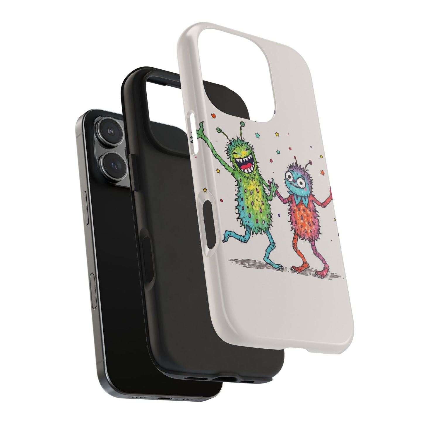 Colorful Monster Tough Phone Case - Fun and Playful Design