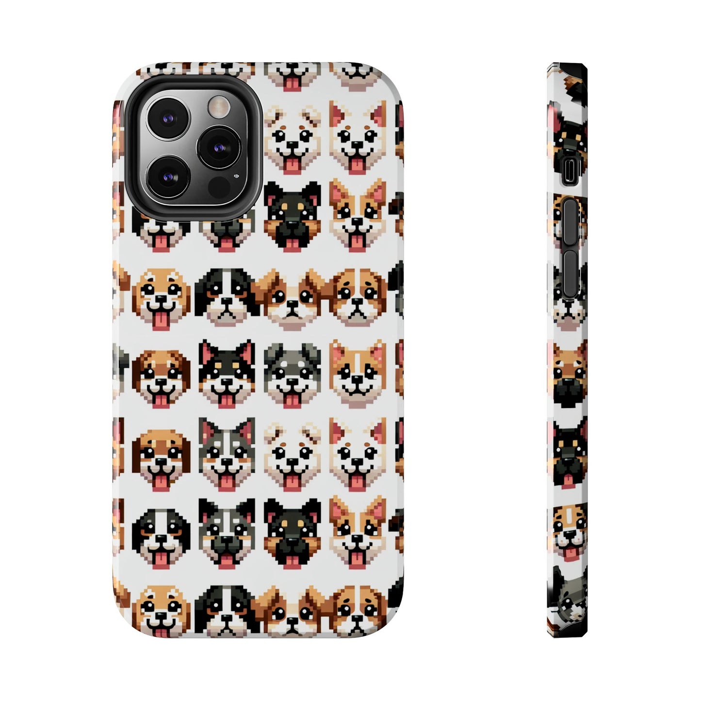 Pixelated Dog Breed Tough Phone Case - Cute, Durable Protection for Pet Lovers - for iPhone