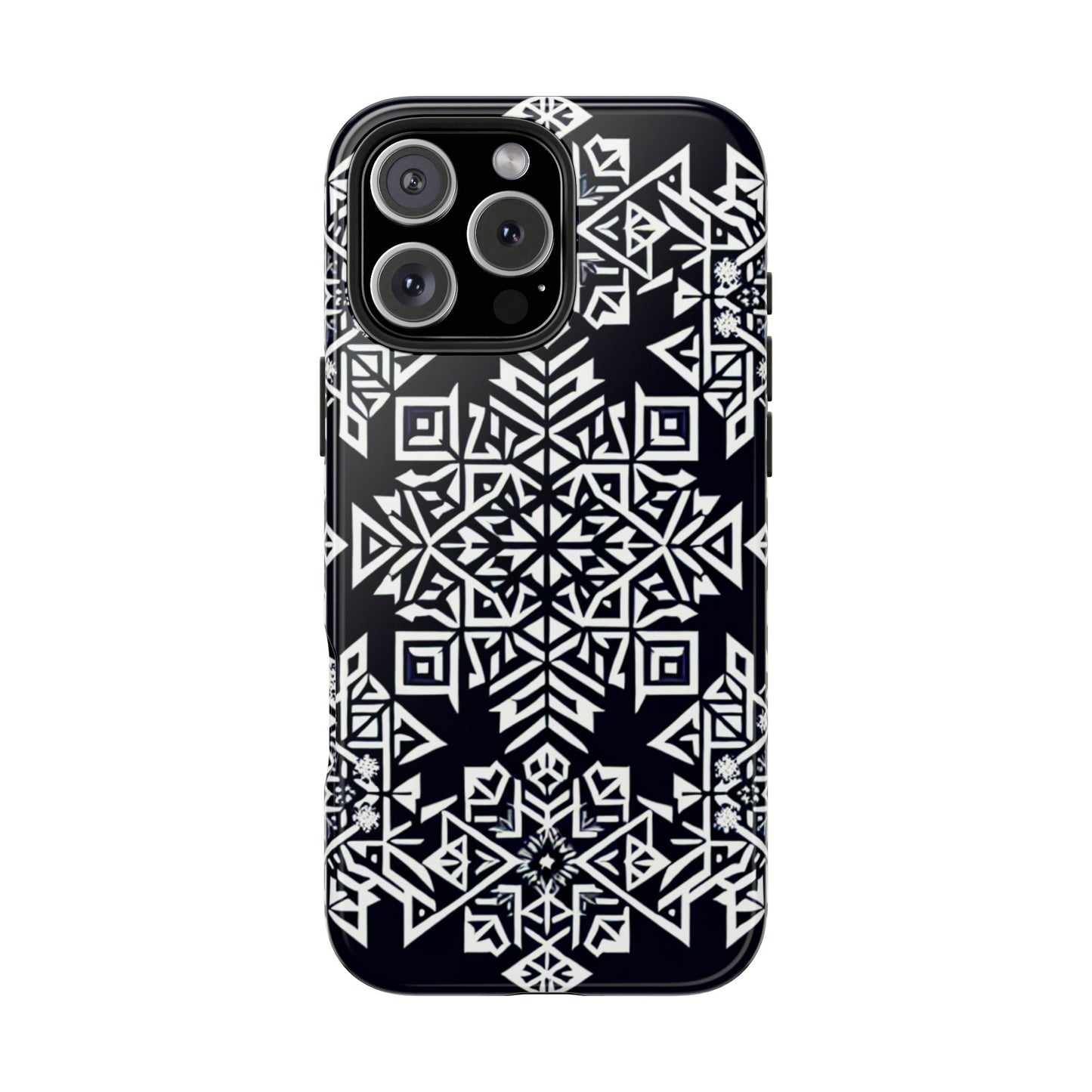 Winter Wonderland Tough Phone Case - Digital Snowflake - for iPhone