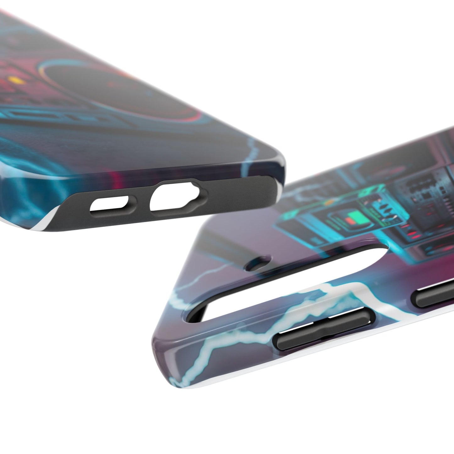Retro Boombox Tough Phone Case – Vibrant Protection for Music Lovers