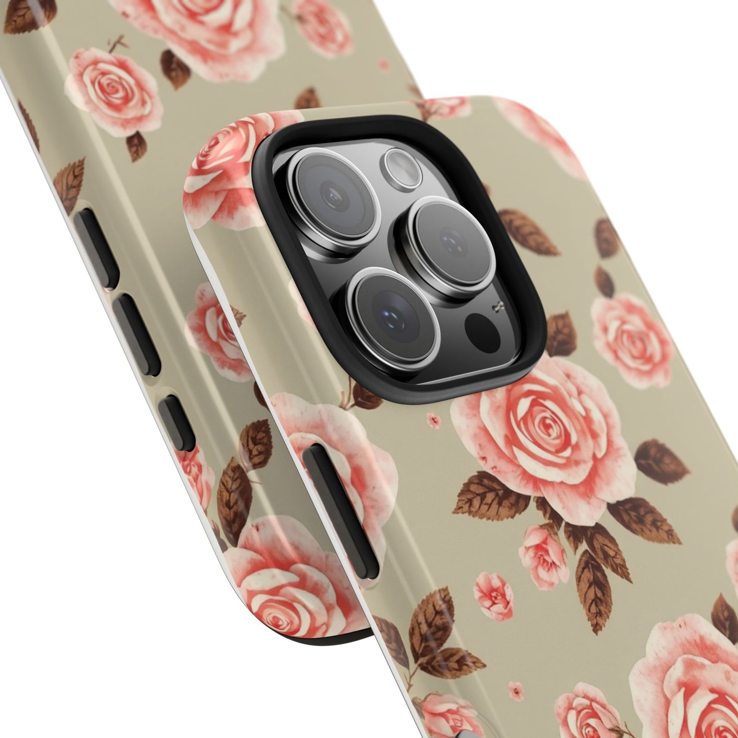 Elegant Floral Tough Phone Case for Stylish Protection - for iPhone