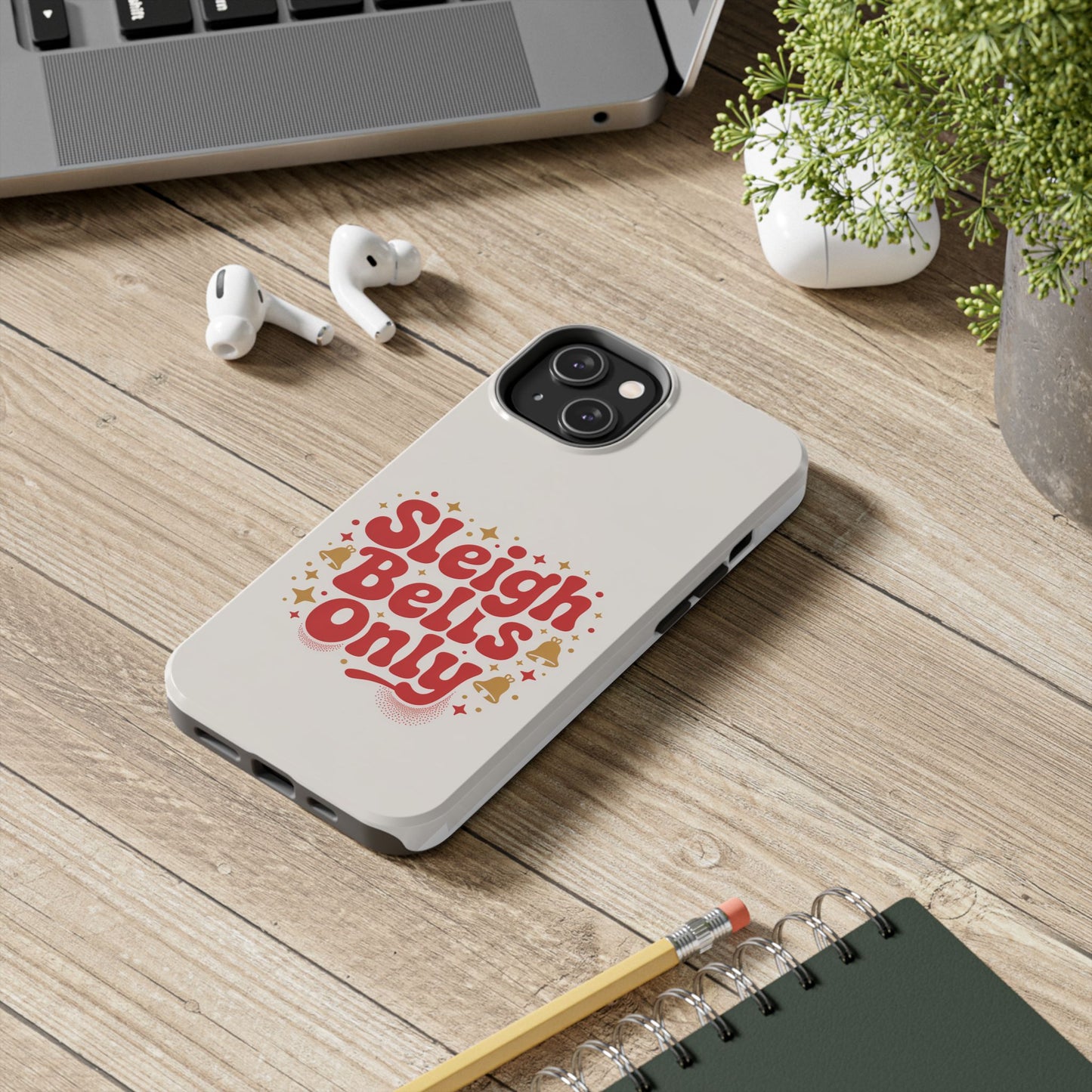 Holiday Tough Phone Case - Sleigh Bells Only Design