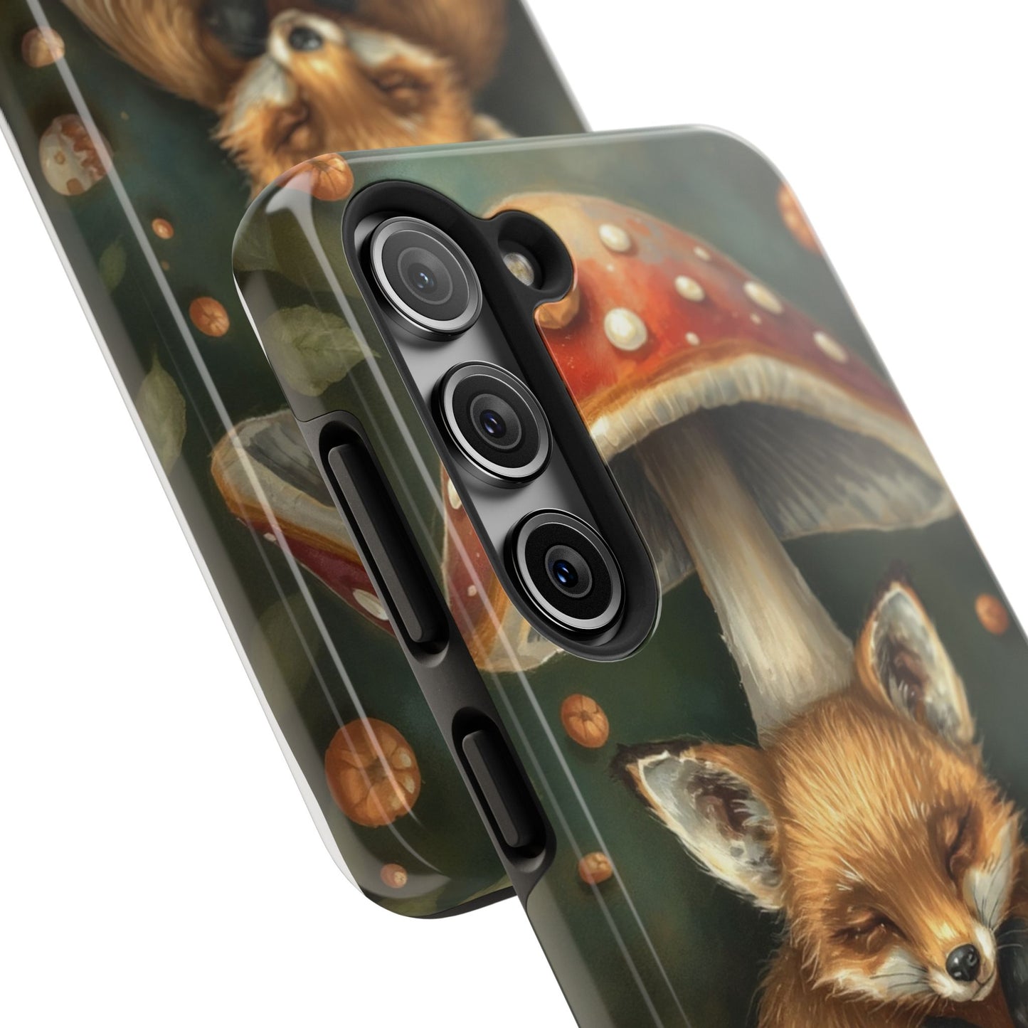 Cute Fox & Mushroom Phone Case - Tough Protective Cover