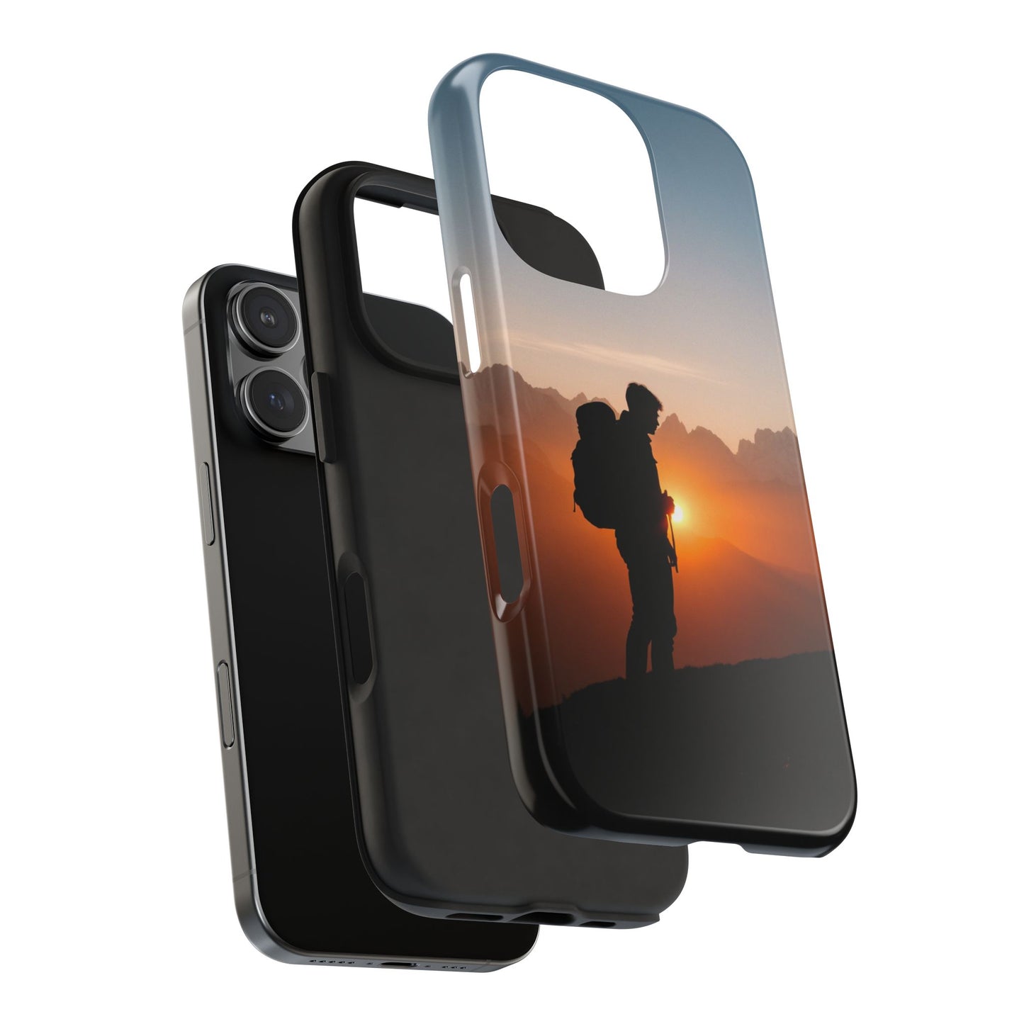 Explorer Adventure Sunset Mountain iPhone Case