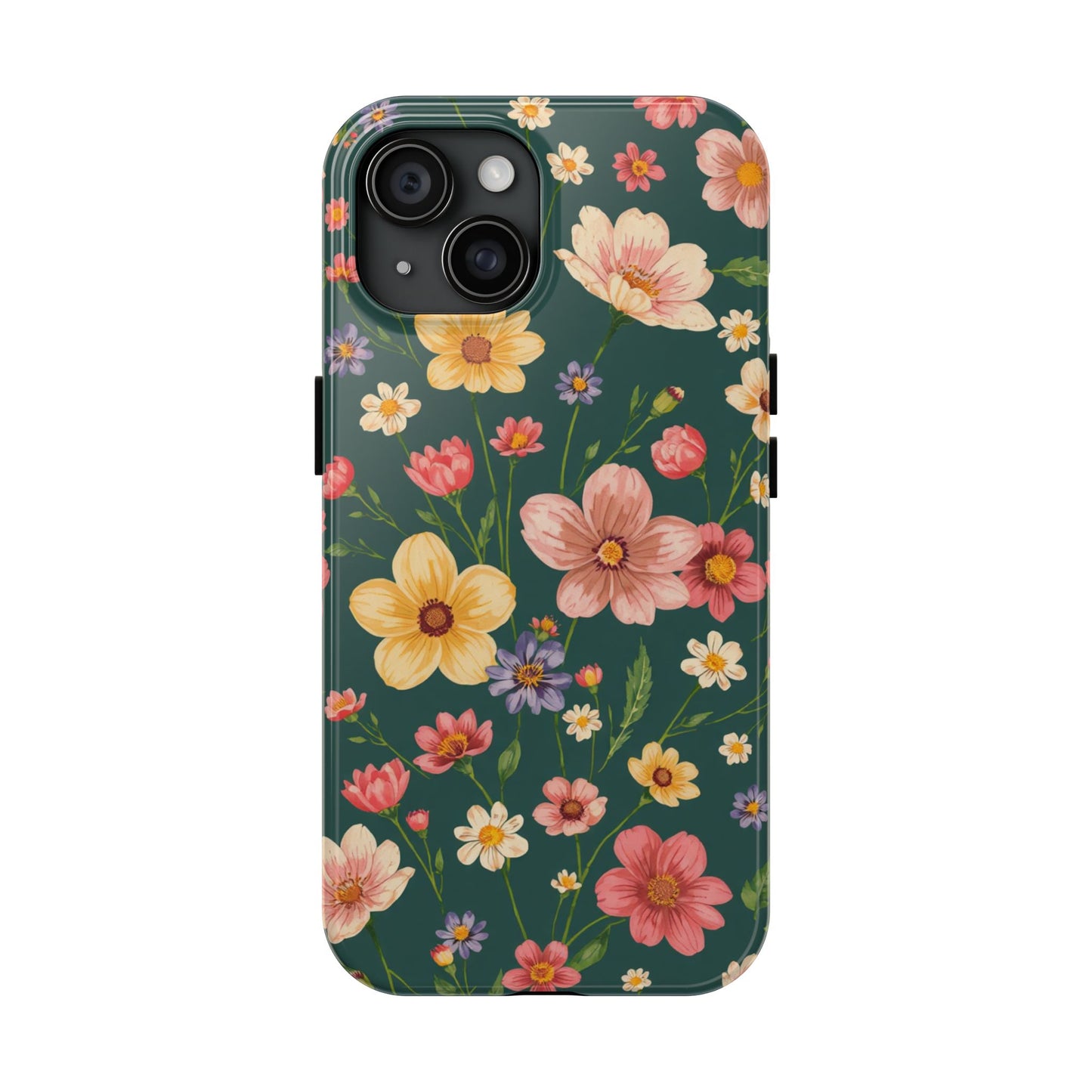 Vintage Spring Flowers Tough Phone Case - Durable Protection for iPhone