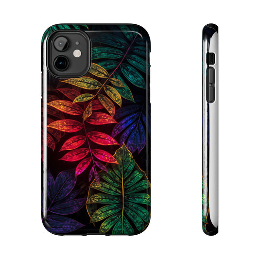 Vibrant Tropical Leaf Tough Phone Case