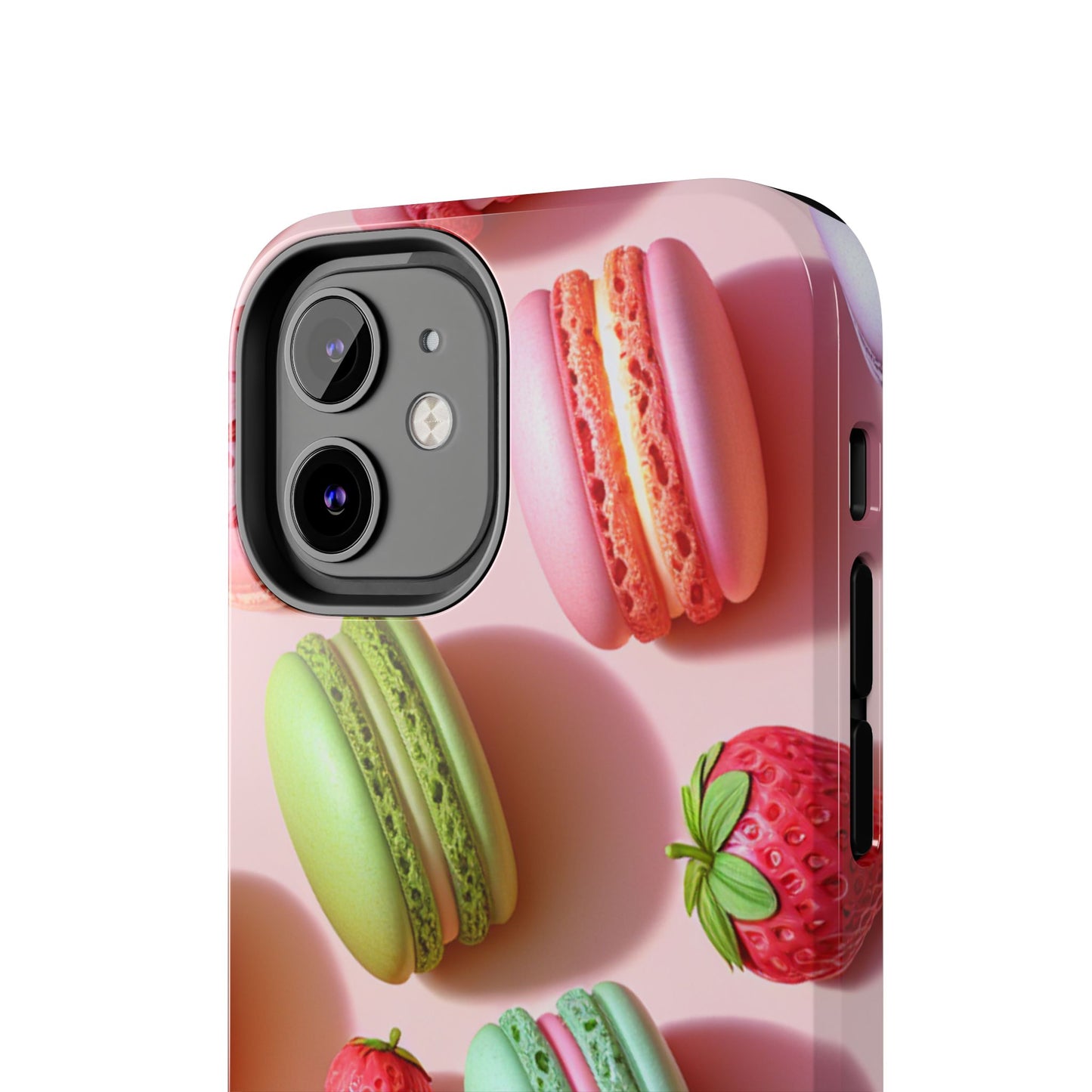 Macaron-Inspired Tough Phone Cases - Colorful Sweet Design - for iPhone