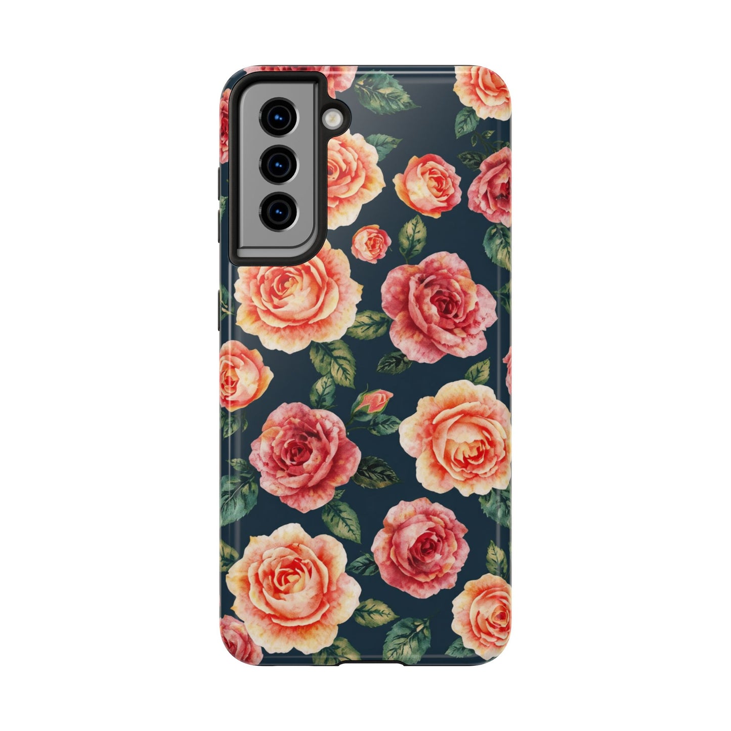 Floral Tough Phone Cases - Durable & Stylish New Age Rose Design - for iPhone