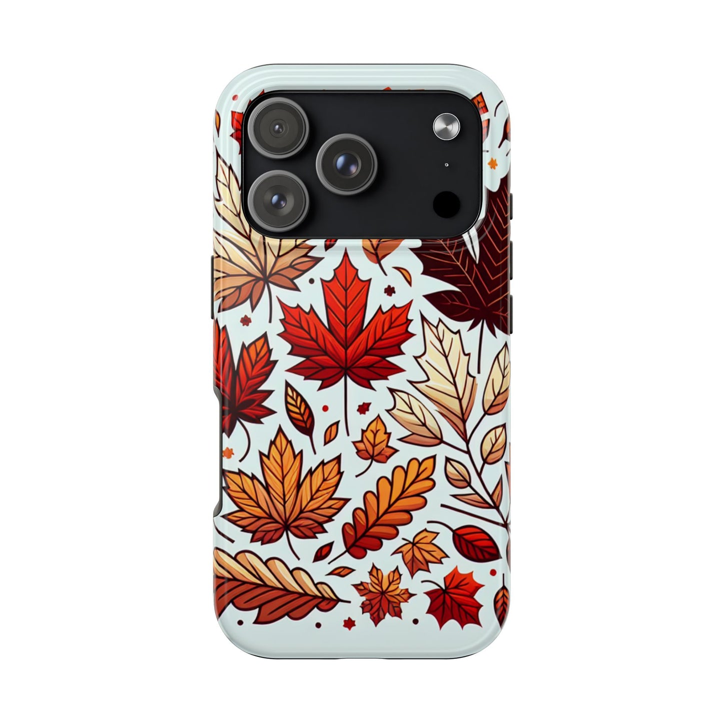Autumn Leaves Tough Phone Case - Leaves Pattern - for iPhone