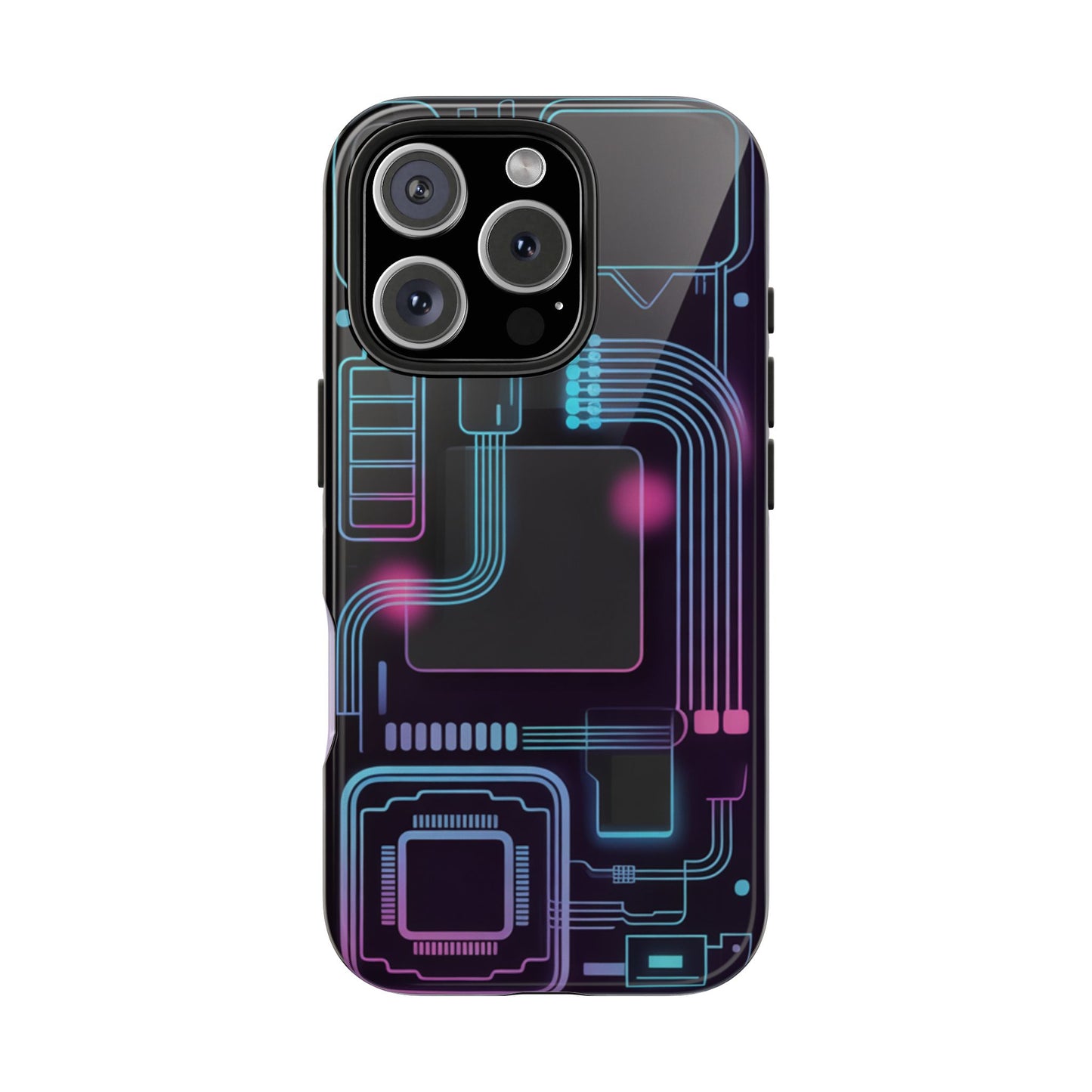 Cyberpunk Circuits Tough Phone Case