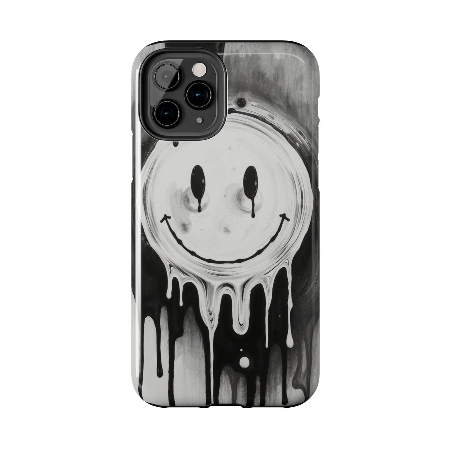Dripping Smiley Tough Phone Case - Stylish & Durable Protection