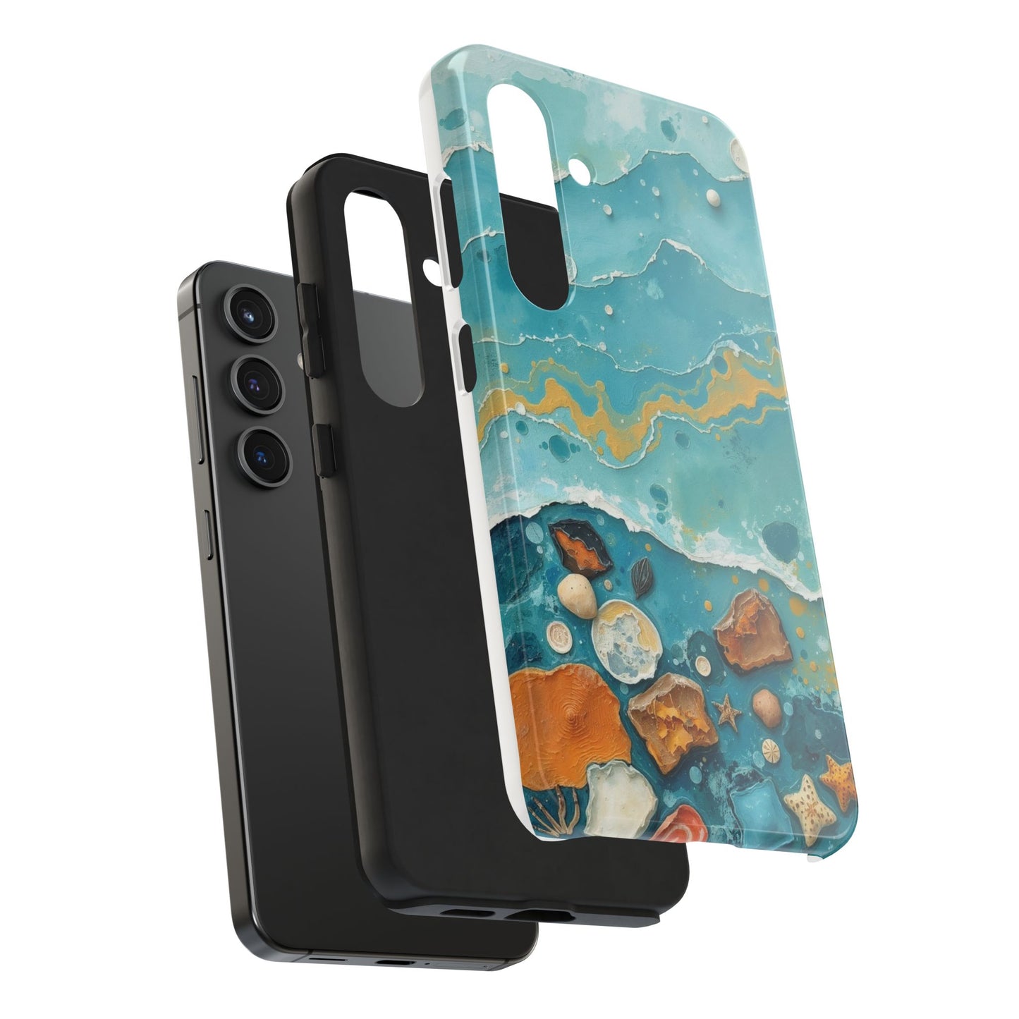 Ocean-Inspired Tough Phone Cases - Coastal Beach Vibe, Easy Accessory for Beach Lovers