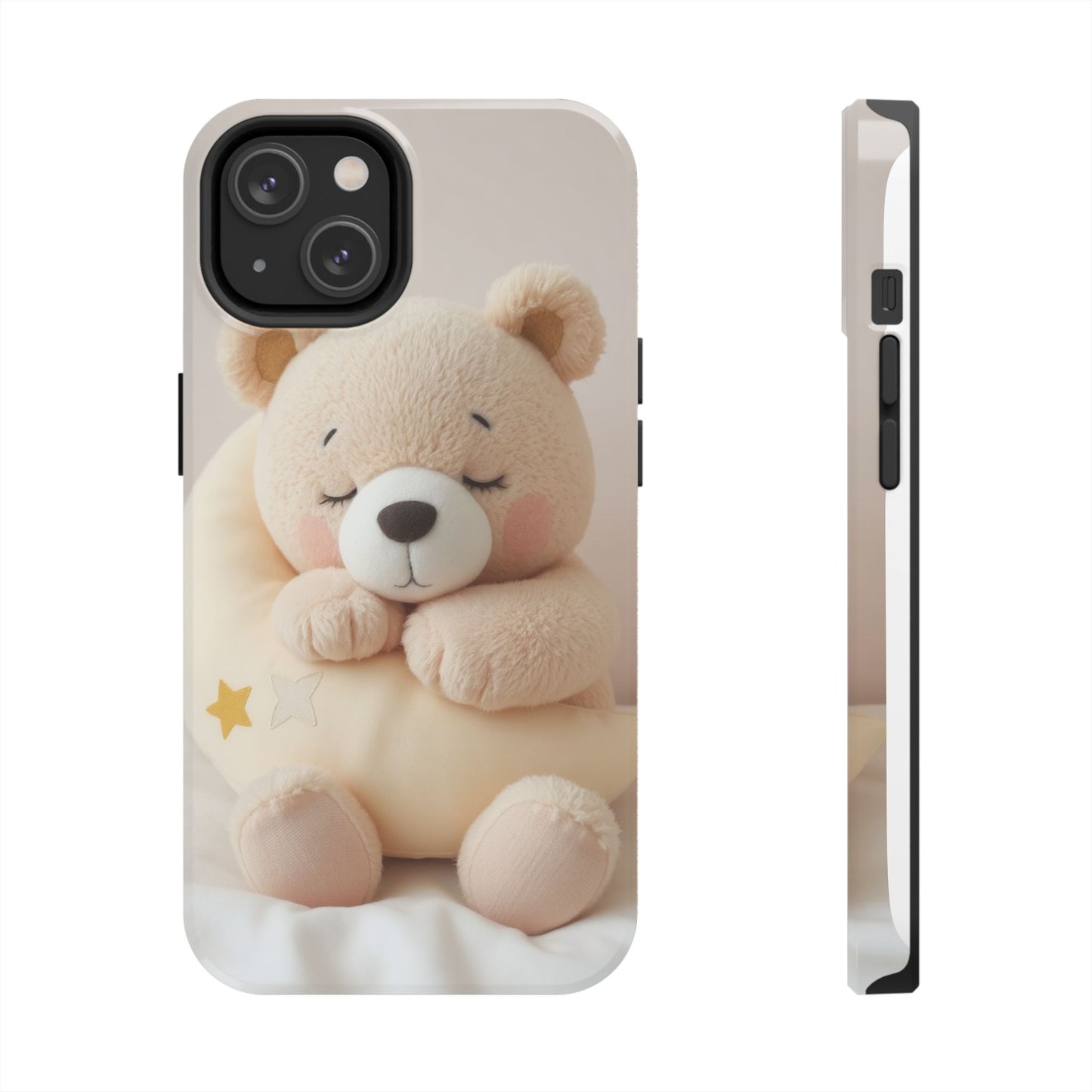 Cute Bear Tough Phone Case - Adorable Baby Animal Design for Kids & Adults