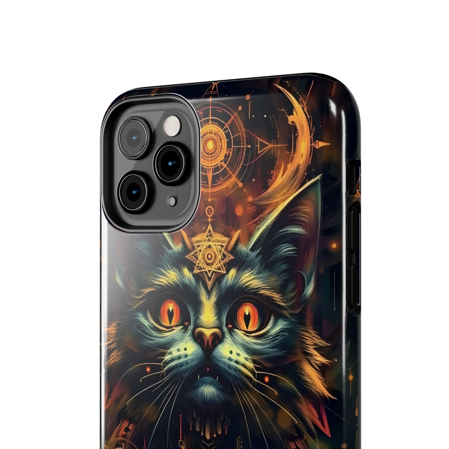 Mystical Cat Queen Tough Phone Case – Unique Protection for Cat Lovers - for iPhone