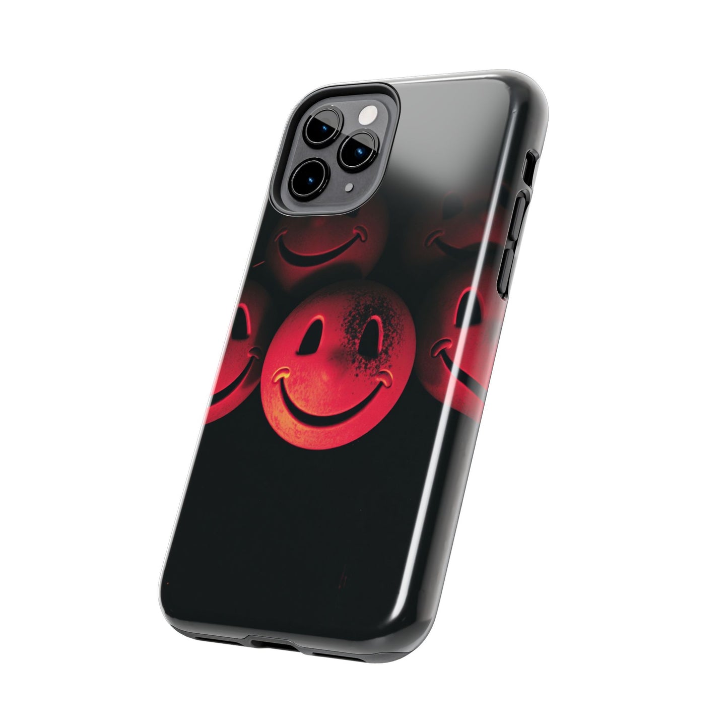 Smiley Face Tough Phone Case - Durable Protection with Fun Design