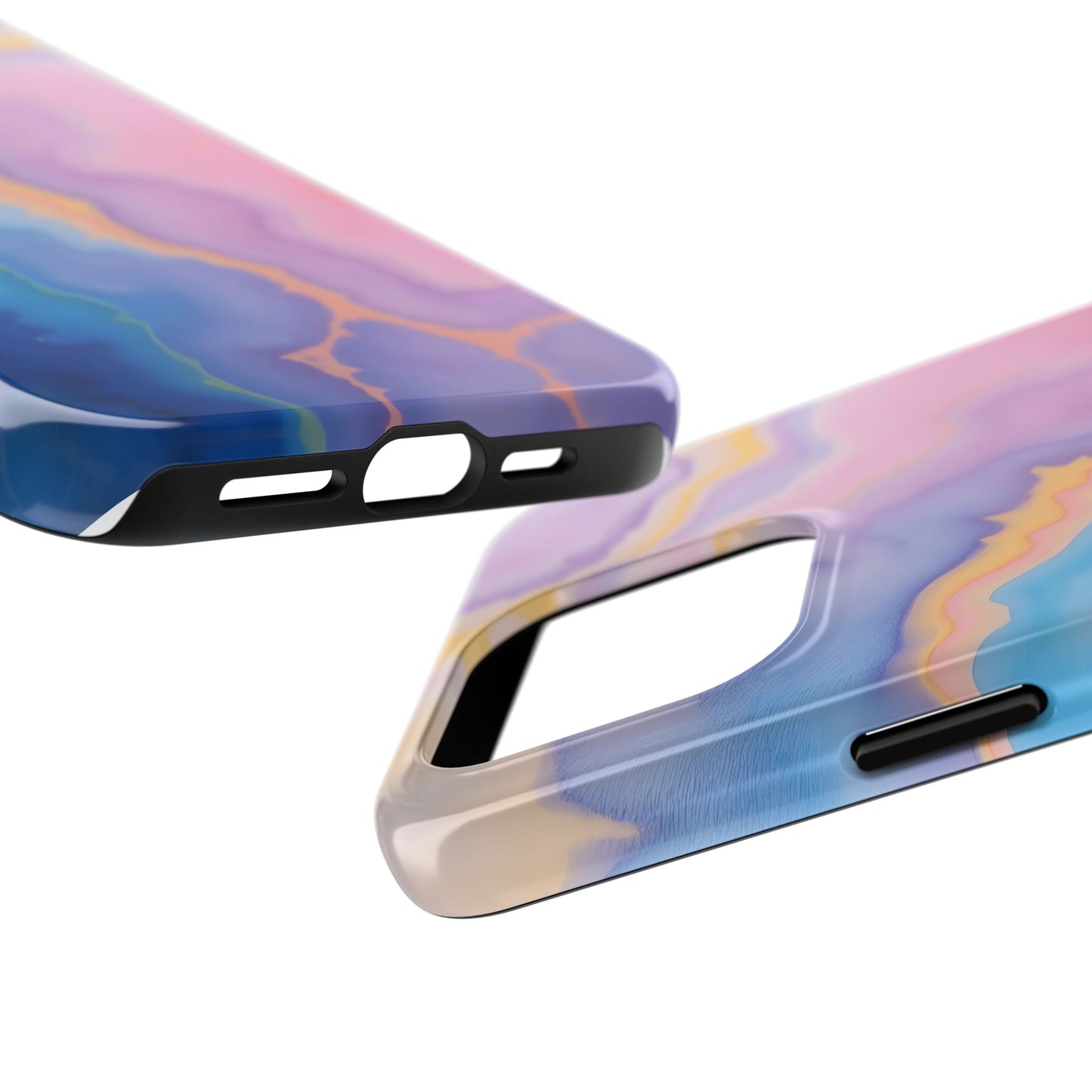 Watercolor Abstract Colors Tough Phone Case - Protective Cover for iPhone