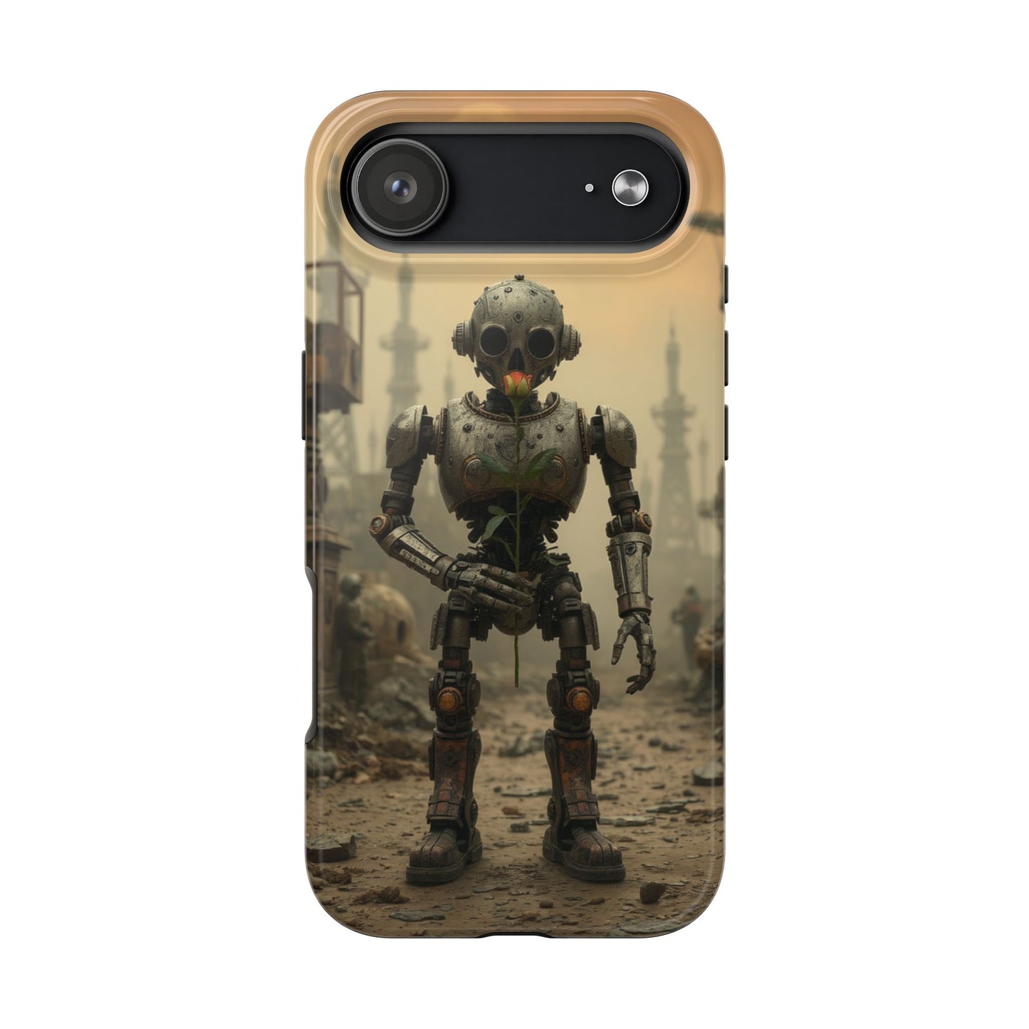 Robotic Sentinel Tough Phone Case - Durable Protector for Sci-Fi Lovers