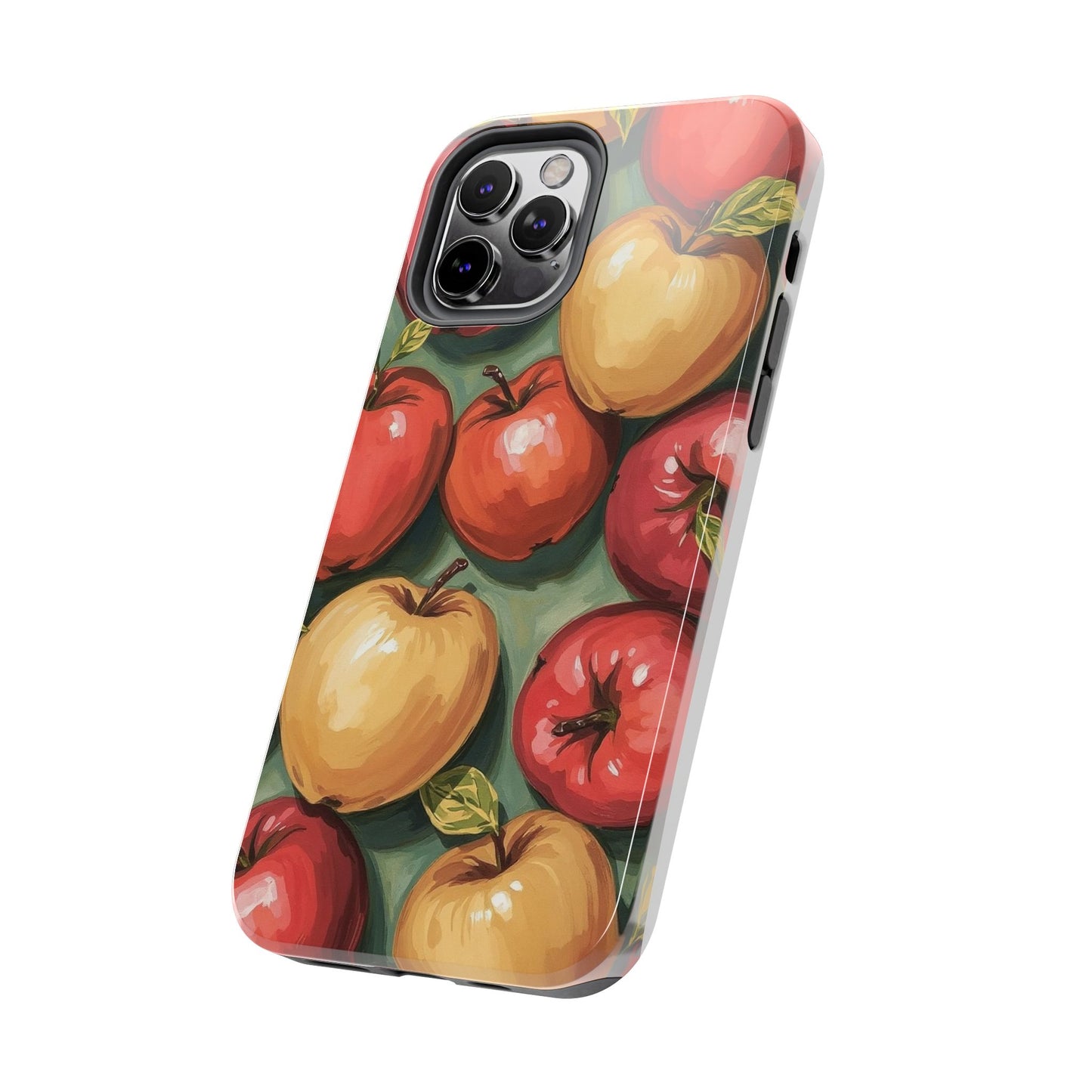 Colorful Painted Apples Art Tough Phone Case - Durable & Stylish Protection - for iPhone