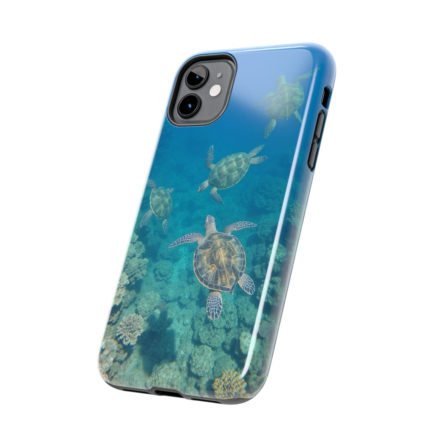 Ocean Turtle Tough Phone Cases - Durable Protection with Marine Art
