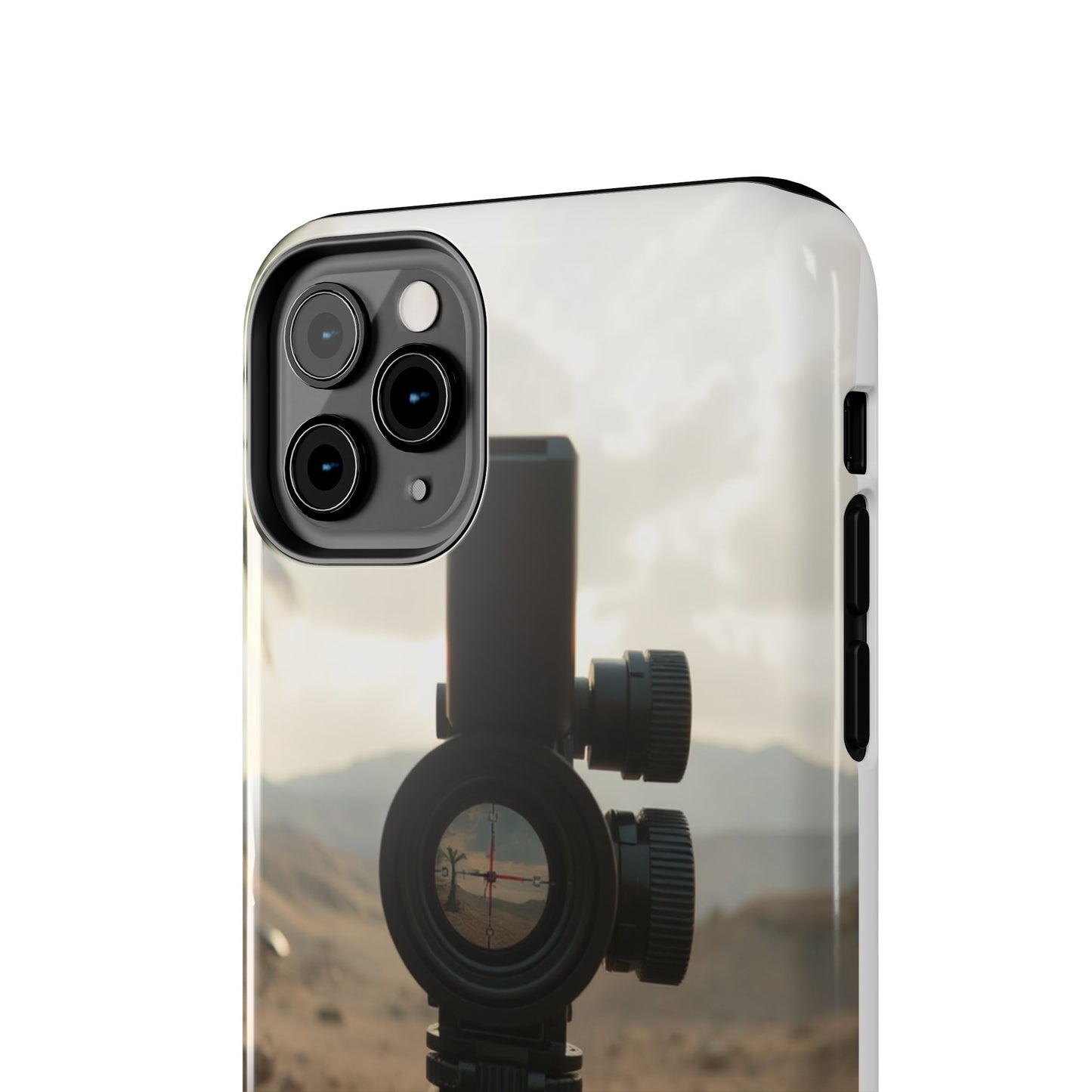 Tough Phone Case with Sniper Scope Design - Durable & Stylish Protection for Outdoors Enthusiasts