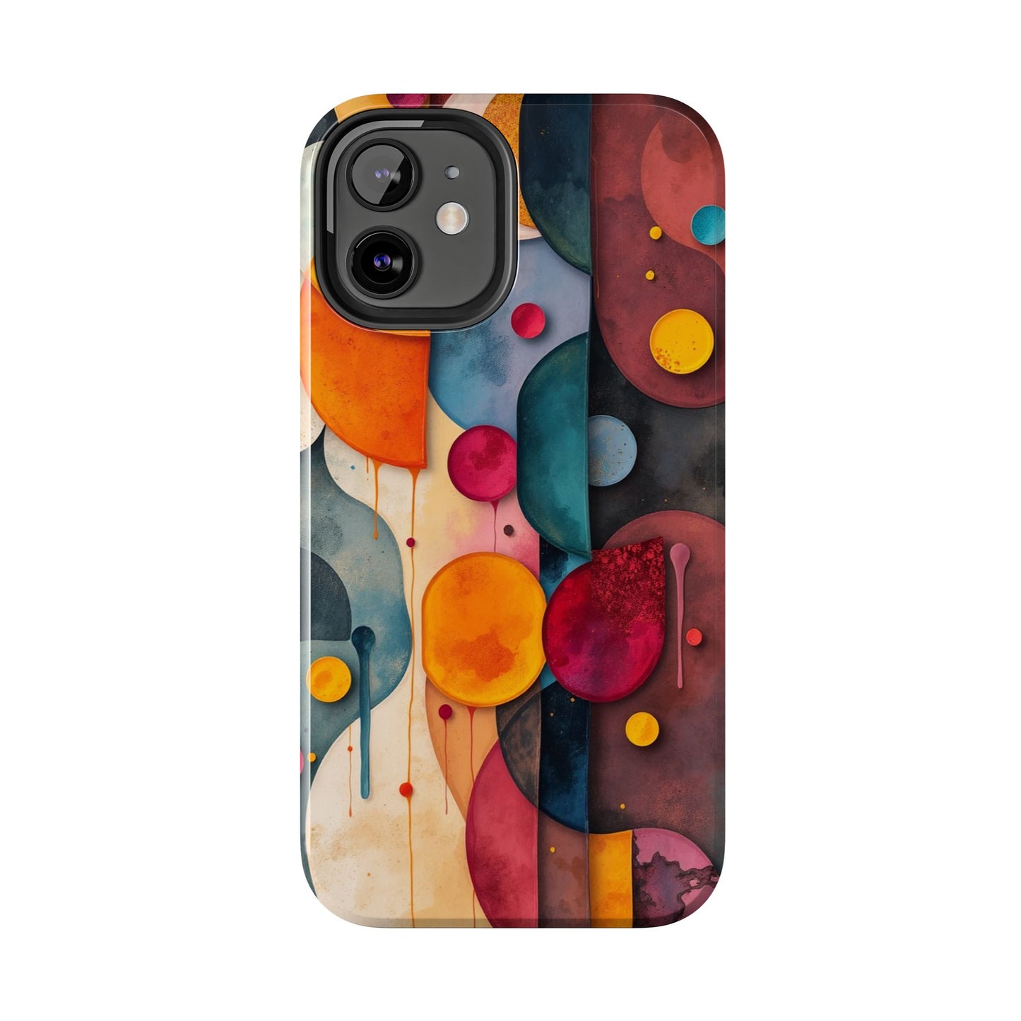 Artistic Tough Phone Cases - Colorful Abstract Design for Trendy Protection - for iPhone