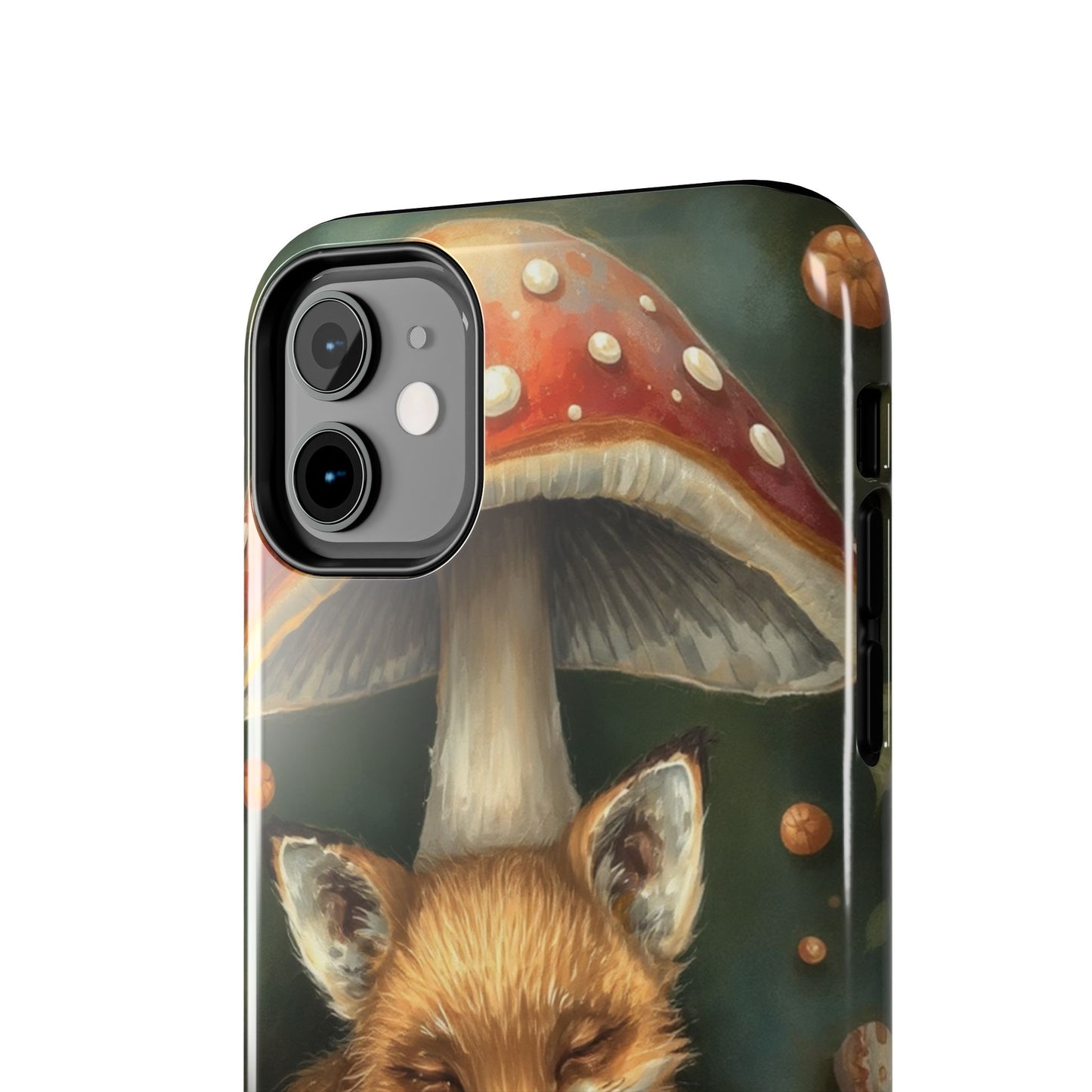 Cute Fox & Mushroom Phone Case - Tough Protective Cover