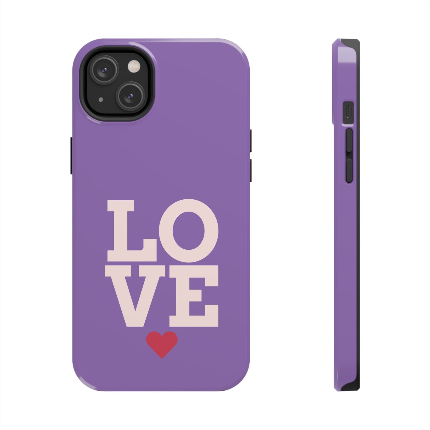 Purple Love Phone Case - Durable & Stylish Tough Case - for iPhone