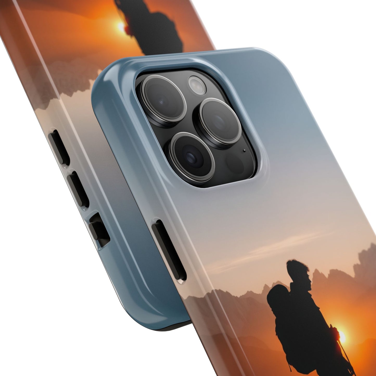 Explorer Adventure Sunset Mountain iPhone Case