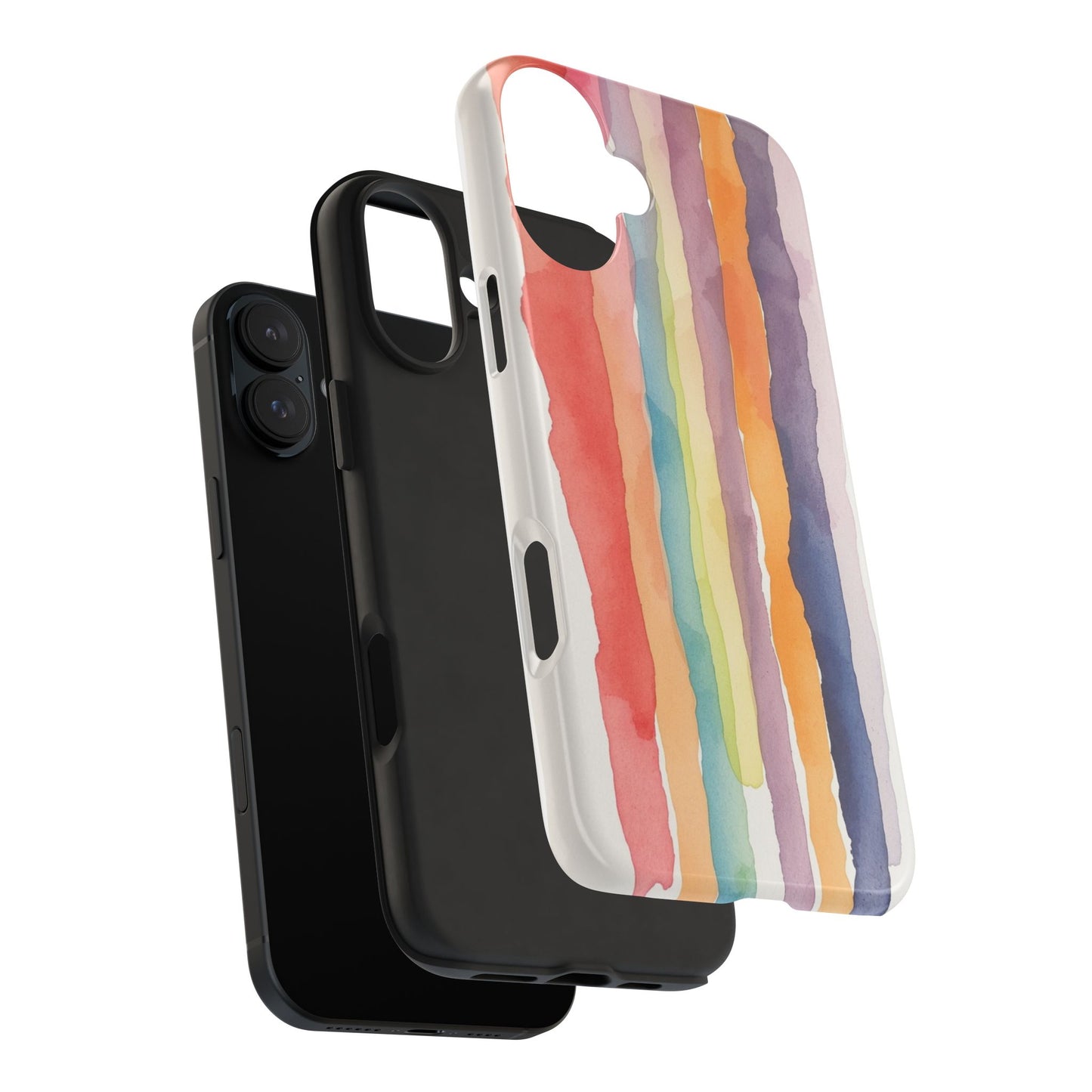 Colorful Watercolor Tough Phone Case - Stylish and Durable Cover for Creative Souls