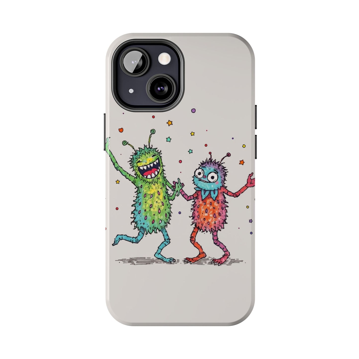 Colorful Monster Tough Phone Case - Fun and Playful Design