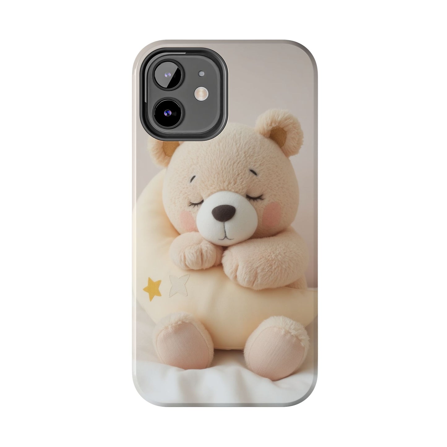 Cute Bear Tough Phone Case - Adorable Baby Animal Design for Kids & Adults