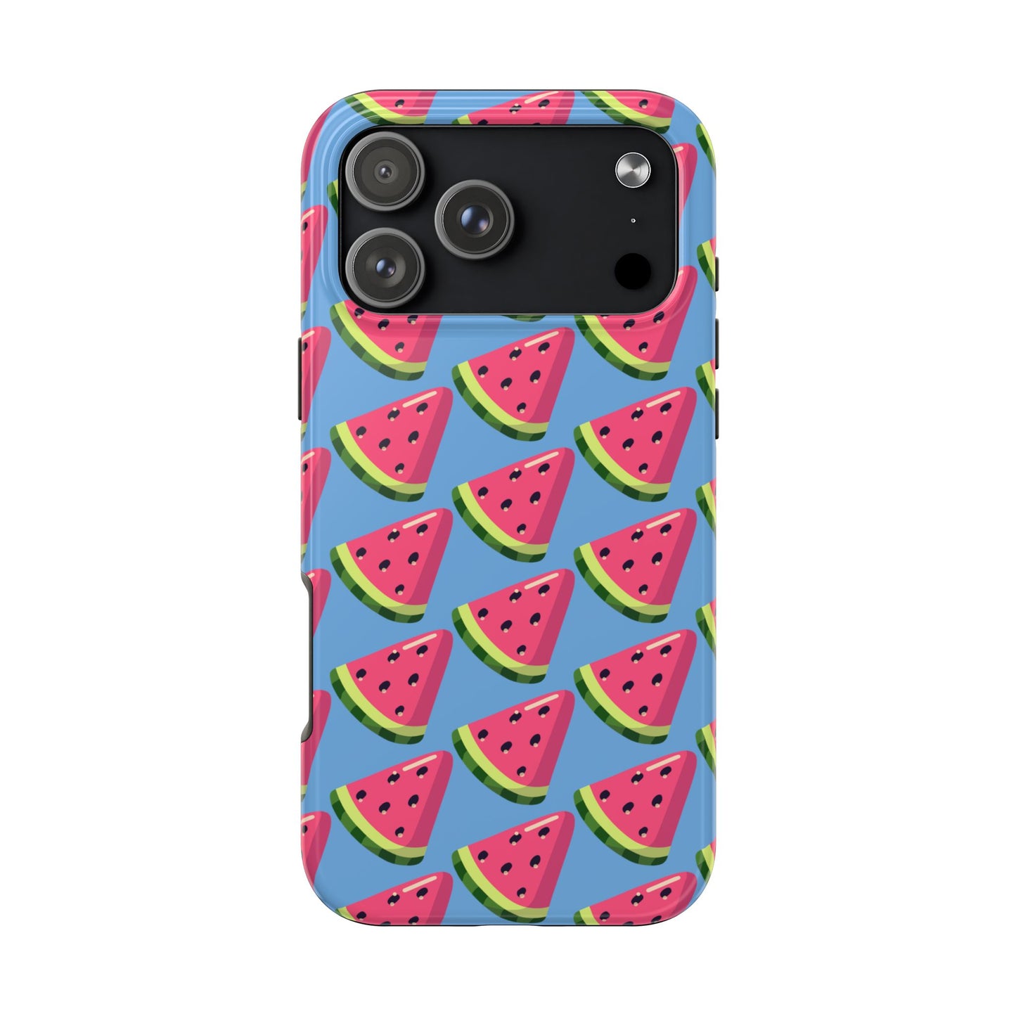 Watermelon Fun Tough Phone Case - Summer Vibes, Blue - for iPhone