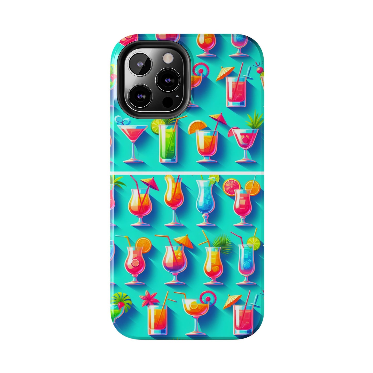Cocktail Party Phone Case - Fun & Colorful Design for Summer Vibes - for iPhone